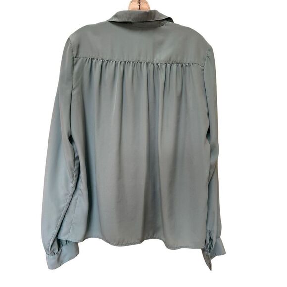 James Kenrob women’s vintage 90s Japanese button up blouse light blue - Picture 3 of 5